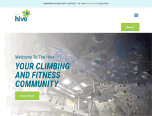 Tablet Screenshot of hiveclimbing.com